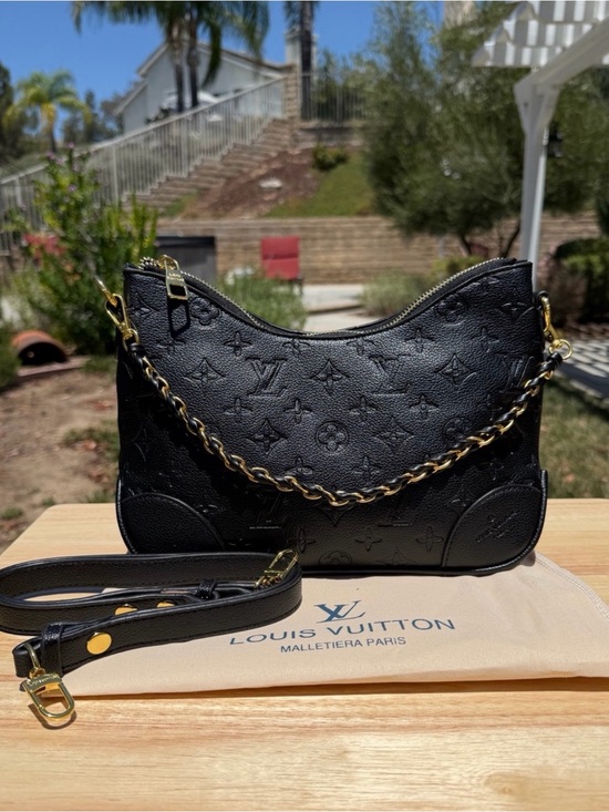 Louis Vuitton Handbags - NEW LV Print Boulogne PM Black Embossed Monogram Empreinte Shoulder Bag